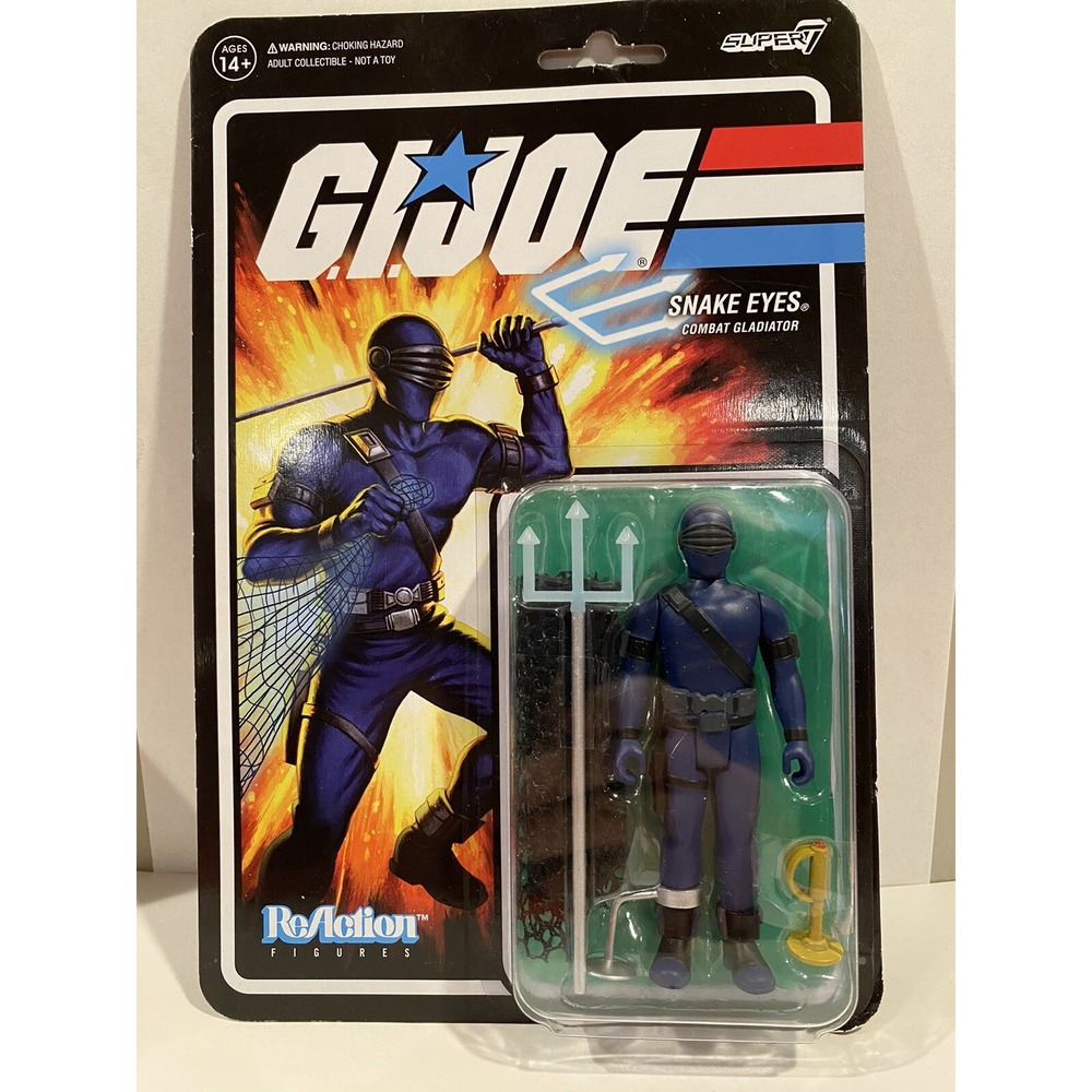 NEW Snake Eyes Combat Gladiator G.I. Joe Super7 Reaction Figure Toy GI Joe